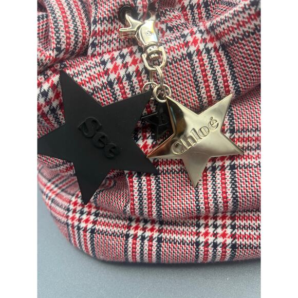 See by Chloé Cloth Tote Red Black & White - Picture 9 of 16